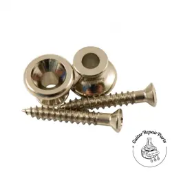 KLUSON KGSBN STRAP BUTTON SET OF 2 FOR GIBSON STYLE GUITARS - NICKEL