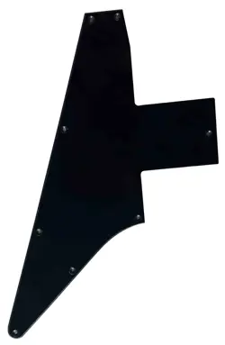 PICKGUARD FOR GIBSON EXPLORER 76 REISSUE BLANK STYLE GUITAR-1-PLY-BLACK
