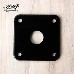 PLATE INPUT JACKPLATE STYLE GIBSON EPIPHONE LES PAUL SG BLACKPLASTIC P100BC