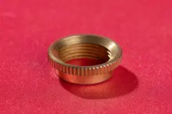 VINTAGE SPEC MEDIUM AGED FINE KNURLED SWITCH NUT GOLD FOR GIBSON GUITARS