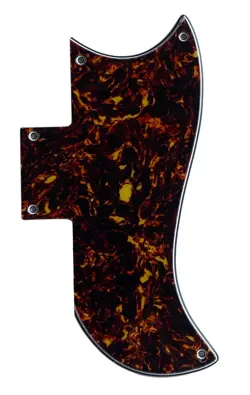 BROWN TORTOISE FOR GIBSON SG 61 REISSUE STYLE GUITAR PICKGUARD SCRATCH PLATE