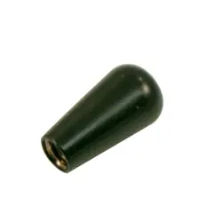 BLACK METAL US THREAD SWITCH TIP FITS SWITCHCRAFT 3 WAY SWITCHES, GIBSON, FENDER