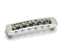 SCHALLER CHROME ROLLER TUNE-O-MATIC BRIDGE FOR GIBSON LES PAUL/SG GB-0590-010