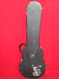 GIBSON USA BLACK REPTILE TOLEX W/ GREY INT. LES PAUL HARDSHELL CASE