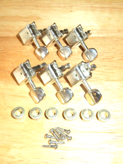KLUSON NICKEL VINTAGE REISSUE TUNERS W/ OVAL KEYS