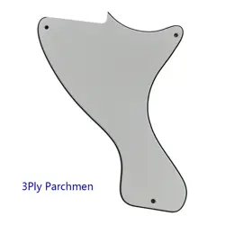 PARTS FOR US  GIBSON JR LP LES PAUL JUNIOR GUITAR PICKGUARD 3PLY PARCHMENT