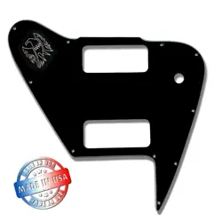 BLACK 3 PLY PICKGUARD FOR '65-'70 GIBSON NON REVERSE FIREBIRD OPTION 2 + DECAL
