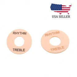 2X CREAM PLASTIC RHYTHM TOGGLE SWITCH PLATE FOR GIBSON EPI LES PAUL SG GUITAR