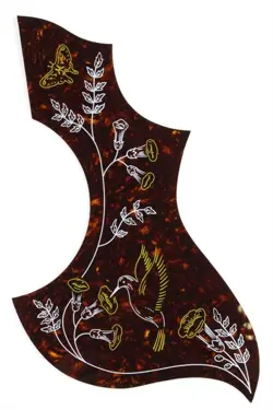 NEW - PICKGUARD FOR GIBSON HUMMINGBIRD ACOUSTIC GUITAR - TORTOISE