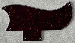 CUSTOM FOR GIBSON SG 61 REISSUE STYLE GUITAR PICKGUARD 4-PLY BROWN TORTOISE
