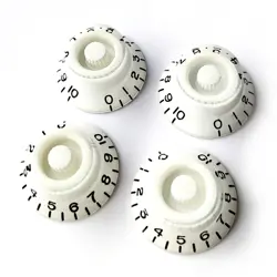 TOP HAT SPEED CONTROL KNOBS  VOLUME TONE FOR GIBSON & EPIPHONE LES PAUL  WHITE