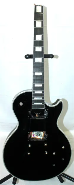 EPIPHONE INSPIRED BY GIBSON CUSTOM LES PAUL CUSTOM GUITAR EBONY HUSK ONLY