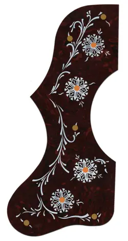 GIBSON LEFT-HANDED SJ-200 DESIGN TORTOISE SHELL VINTAGE GUITAR PICKGUARD
