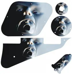 KIT PICKGUARD PICK GUARD GRAPHICAL GIBSON LP LES PAUL GUITAR FACIAL ESCAPE