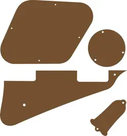 KIT PICKGUARD SCRATCH PLATE COVER COVERS GIBSON LES PAUL GUITAR BROWN AC