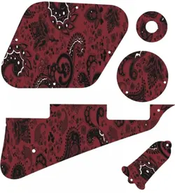 KIT PICKGUARD PICK GUARD GRAPHICAL COVER GIBSON LP LES PAUL GUITAR PAISLEY RD