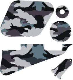 KIT PICKGUARD PICK GUARD GRAPHICAL GIBSON LP LES PAUL GUITAR CAMOUFLAGE URBAN