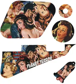 KIT PICKGUARD PICK GUARD GRAPHICAL GIBSON LP LES PAUL GUITAR PLANET TERROR
