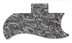 SG HALF FACE 61 RI PICKGUARD CUSTOM GIBSON GRAPHICAL GUITAR SINGLE PAISLEY BK GY