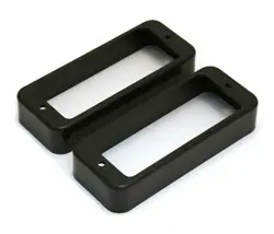 PC-0747-023 BLACK MINI HUMBUCKER PICKUP RINGS FOR GIBSON LES PAUL DELUXE