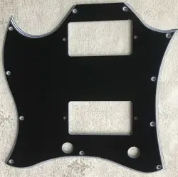 5 PLY GUITAR PICKGUARD FOR US GIBSON SG STANDARD LEFTH FULL FACE,BLACK