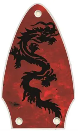 TRUSS ROD COVER GRAPHIC COMPATIBLE WITH GIBSON FLYING V GUITAR DRAGON 1
