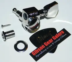 GIBSON LES PAUL TUNER GROVER TUNING PEG CHROME GUITAR PARTS SG CUSTOM PROJECT A