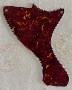 PICK FITS GIBSON LP JR. LES PAUL JUNIOR STYLE GUITAR PICKGUARD,RED TORTOISE
