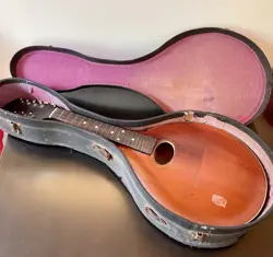 1912 GIBSON MANDOLIN STYLE A AUTHENTIC 8 STRING PROJECT WITH CASE