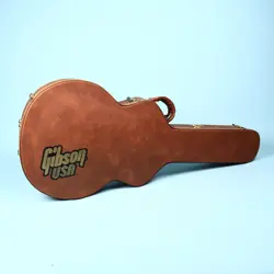 1990S GIBSON ES-335 HARDSHELL CASE LES PAUL SIGNATURE MODEL CASE BROWN CALI PINK