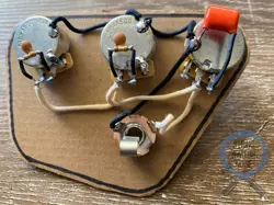 (GIBSON) THUNDERBIRD BASS WIRING HARNESS - CTS, SWITCHCRAFT, SPRAGUE