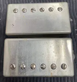 GIBSON BURSTBUCKER 1 & 2 PICKUP SET  AGED NICKEL