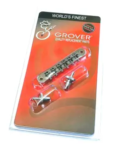 GROVER CHROME NASHVILLE TUNE-O-MATIC BRIDGE FOR USA GIBSON LES PAUL/SG 520C