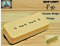 G.M. P-90 SOAP BAR PICKUP BRIDGE CREAM FOR GIBSON EPIPHONE CERAMIC
