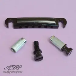 TAILPIECE GOTOH GE101Z STYLE GIBSON STOPTAIL LS, SG, ES METRIC ZMAC BLACK CHROME