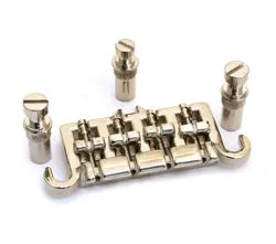 NICKEL 3-POINT BRIDGE FOR VINTAGE GIBSON EPIPHONE BASS BB-0333-001