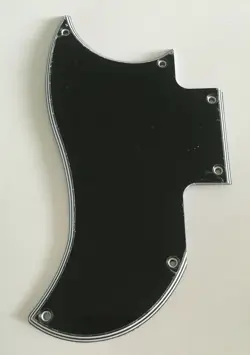 GUITAR PICKGUARD FOR GIBSON SG SPECIAL 2018 OD MINI HUMBUCKERS LEFTHANDED,BLACK