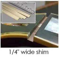 GEETARGIZMOS BRASS SHIM SET (6) FOR 1/4