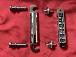 1979 GIBSON LES PAUL GUITAR BRIDGE + STOP BAR SCHALLER GERMANY VINTAGE 1980 PART