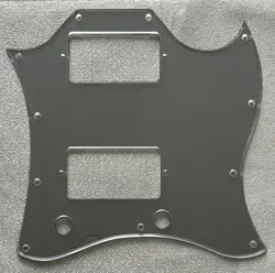 CUSTOM FOR GIBSON SG STANDARD FULL FACE STYLE GUITAR PICKGUARD SILVER MIRROR