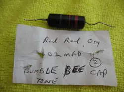 BUMBLE BEE .02 TONE CAP GIBSON FENDER