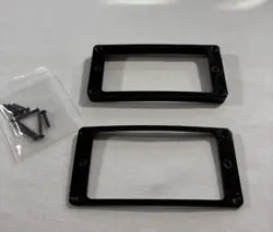 2013 GIBSON LES PAUL '70S TRIBUTE M69 HUMBUCKER PICKUP RINGS BLACK W/ HW