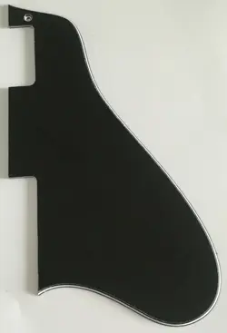 GUITAR PARTS ELETRIC GUITAR PICKGUARD FOR GIBSON ES-335 LONG STYLE,3 PLY BLACK