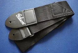 SIMPLY GIBSON BLACK NYLON GUITAR STRAP FOR LES PAUL STUDIO ACCESSORIES