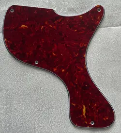 CUSTOM FOR GIBSON LES PAUL JUNIOR 1958 DC STYLE GUITAR PICKGUARD RED TORTOISE