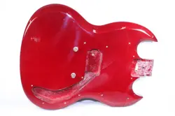 MAESTRO BY GIBSON ELECTRIC GUITAR RED BODY SG STYLE REPLACEMENT PART