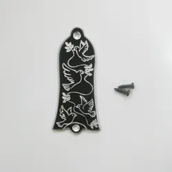 GIB-AB31 HAND ENGRAVING CLASSIC DOVES ALUMINUM TRUSS ROD COVER FIT GIBSON GUITAR