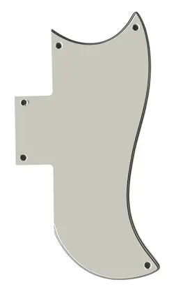 FOR 5 PLY GIBSON SG 61 REISSUE STYLE GUITAR PICKGUARD SCRATCH PLATE,WHITE