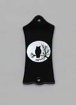 TRUSS ROD COVER WITH OWL SILHOUETTE INLAY WILL FIT GIBSON