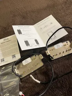 GIBSON 490R AND 490T PICKUPS - NEW JUST TAKEN OUT HUMBUCKER QUICK CONNECT